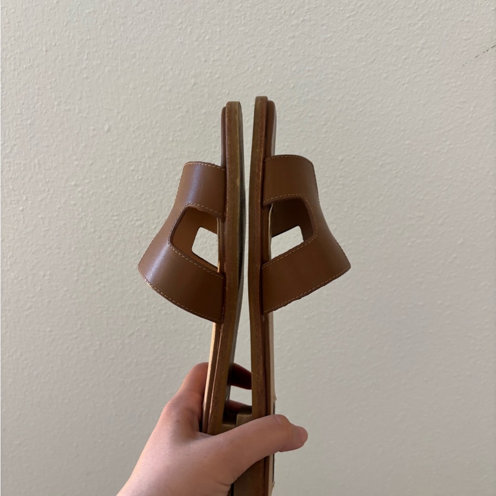 Steve Madden Hadyn Cognac Leather Sandals - Picture 3 of 7